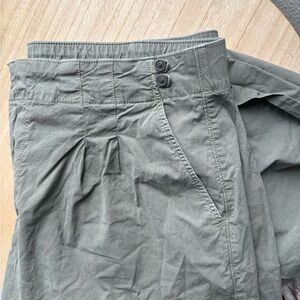 American Eagle Outfitters Olive Wide Leg Trousers